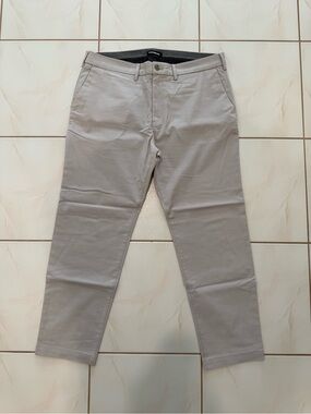 EXPRESS Slim Comfort Waist Hyper Stretch Chino - Light Grey
